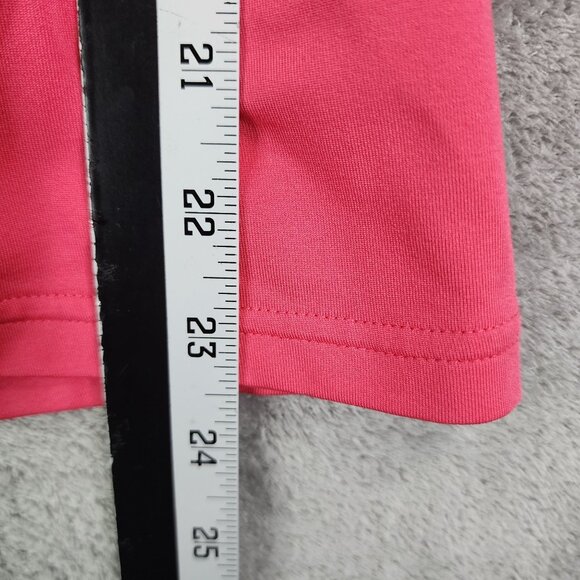 Women's Fila Sport Shirt V-Neck Performance Pink & Black Short Sleeve Size M - Picture 8 of 9